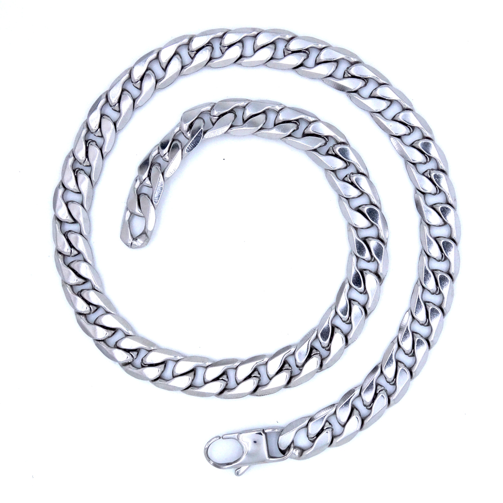 Collier en acier inoxydable po - Cuban Link Chain 12Mm avis et prix