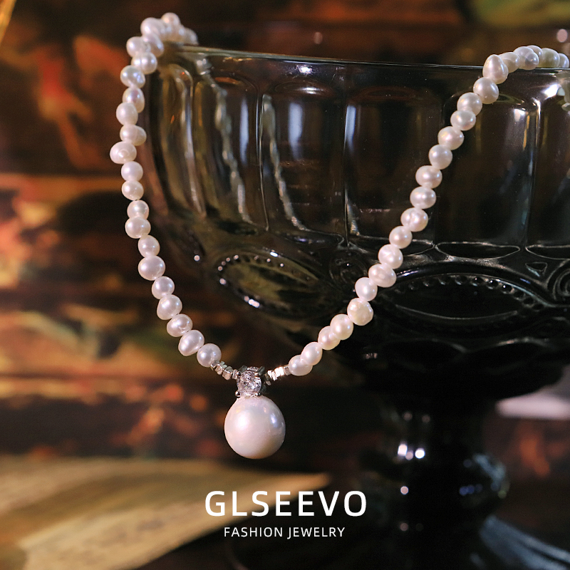 Collier de perles d'eau douce  - Pearl Choker Necklace Vintage avis et prix