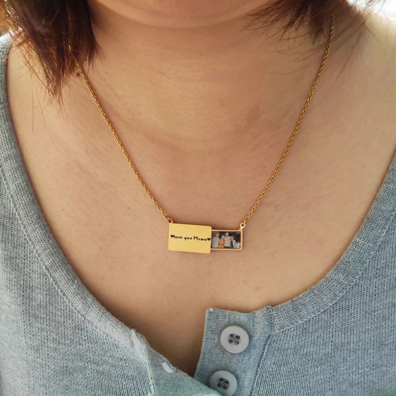 Collier avec pendentif photo p - Heart Locket Necklace Photo avis et prix