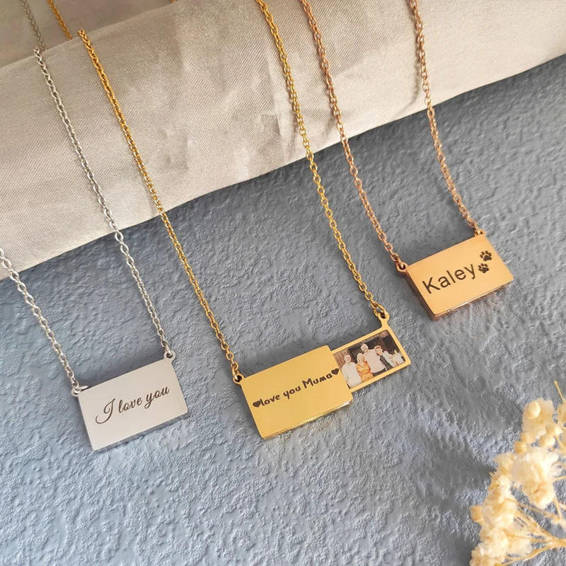 Collier avec pendentif photo p - Heart Locket Necklace Photo avis et prix