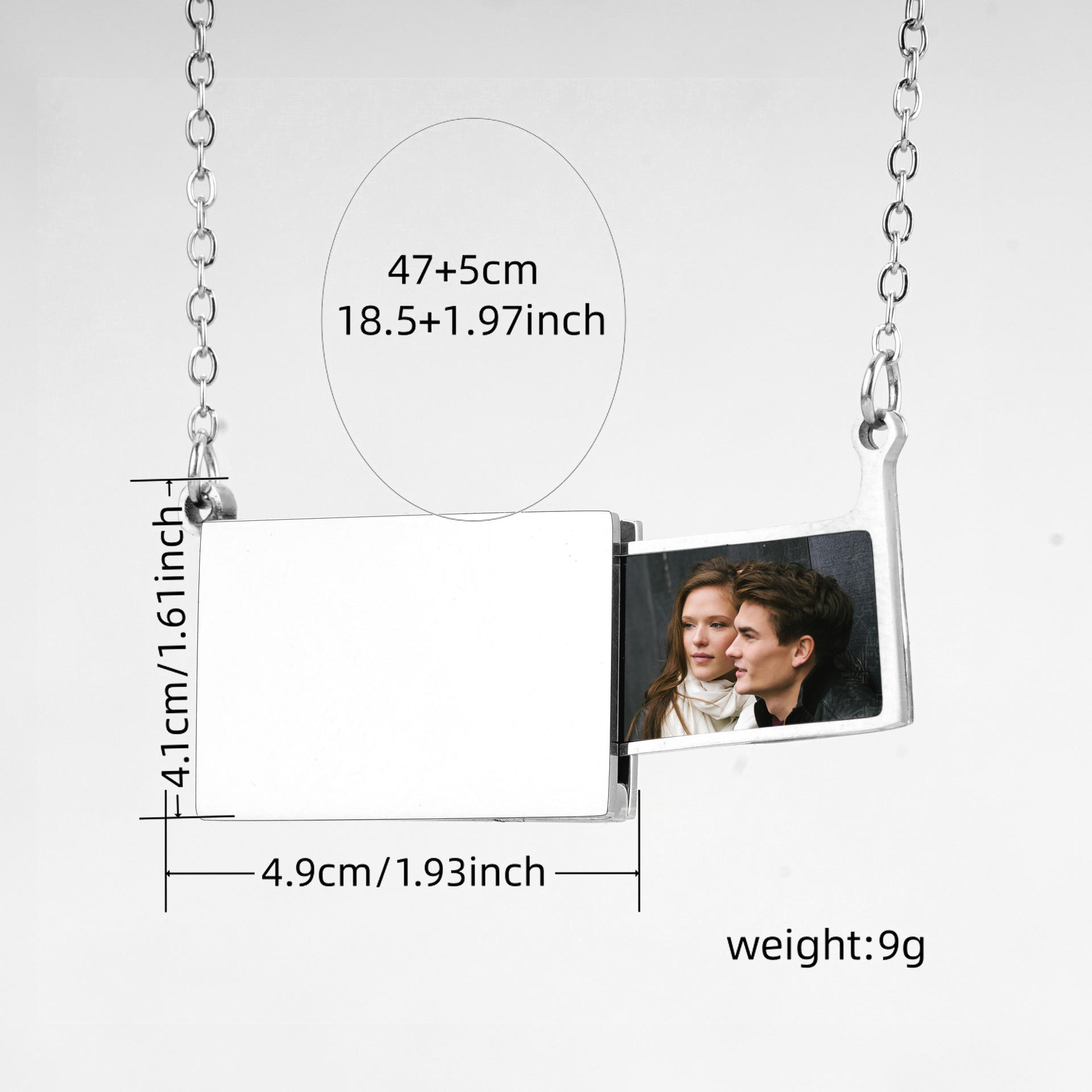 Collier avec pendentif photo p - Heart Locket Necklace Photo avis et prix