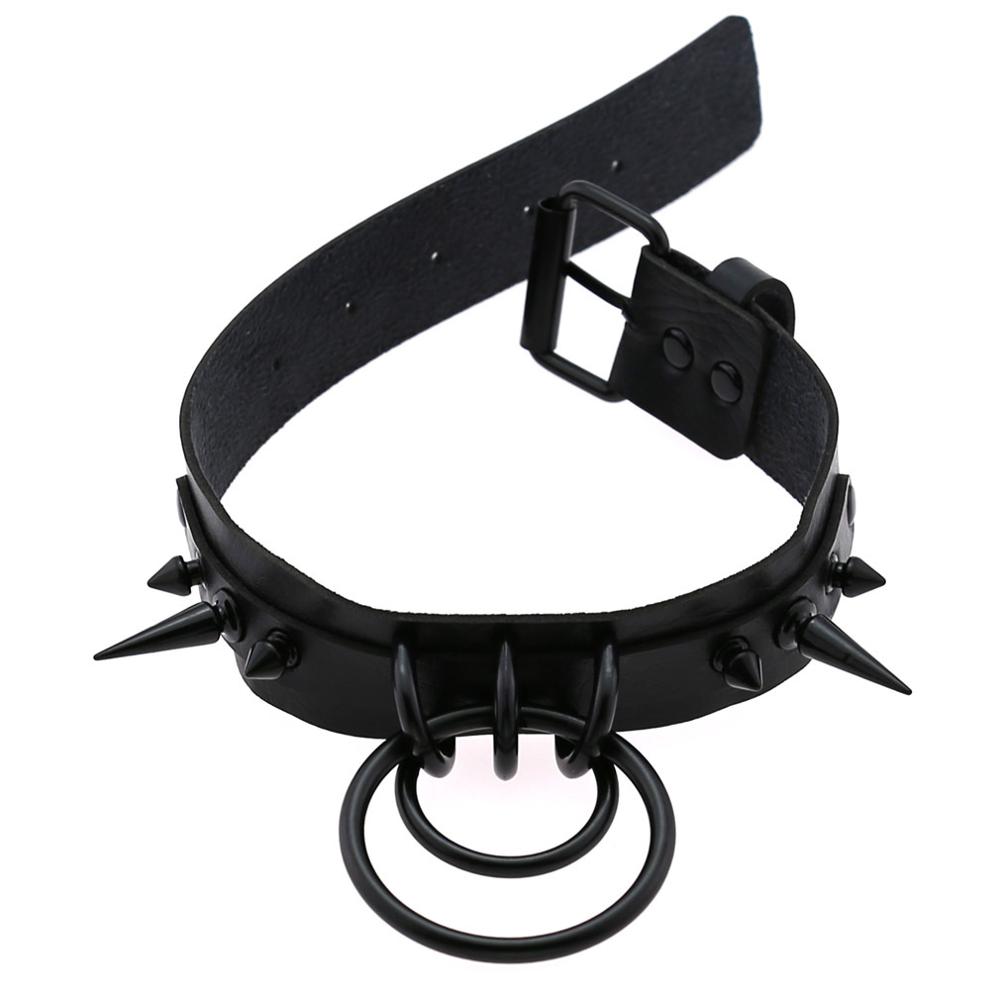 Tour de cou à pointes noires p - Goth Punk Spike Choker avis et prix