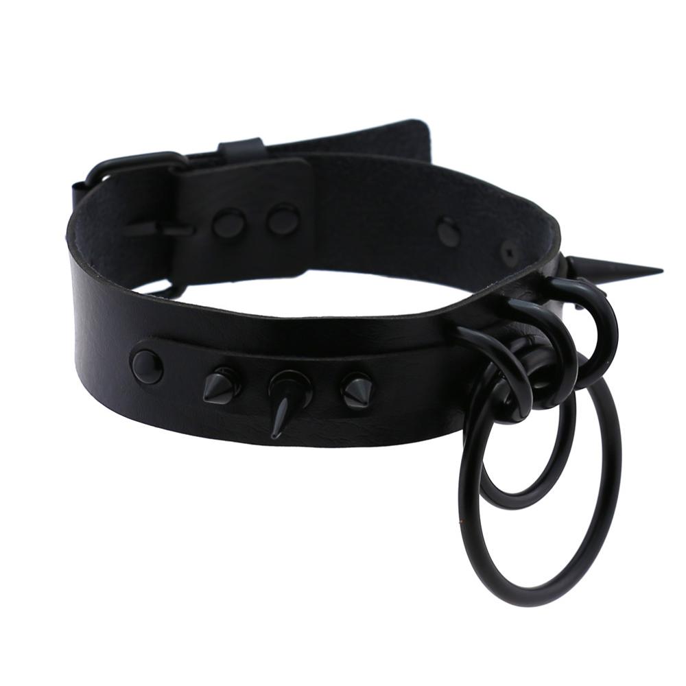 Tour de cou à pointes noires p - Goth Punk Spike Choker avis et prix