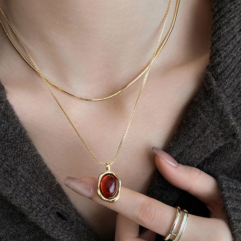 Colliers de la présidence de l - Layered Pendant Necklace Aesthetic avis et prix