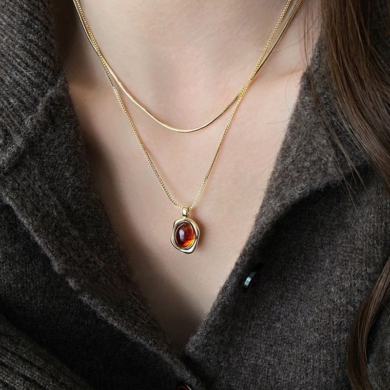 Colliers de la présidence de l - Layered Pendant Necklace Aesthetic avis et prix