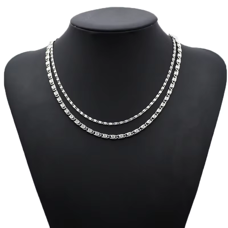 Andara Collier chaîne latérale - 925 Sterling Silver Chain Necklace Men avis et prix