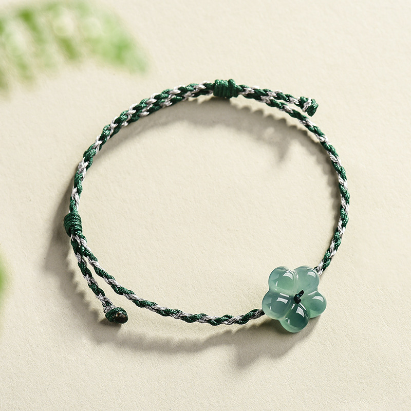 Bracelet à fleurs en jadéite b - Bracelets avis et prix