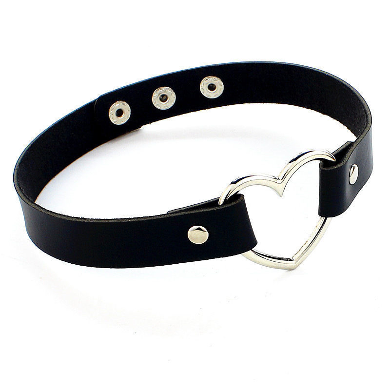 Collier ras du cou en cuir Pun - Goth Punk Spike Choker avis et prix