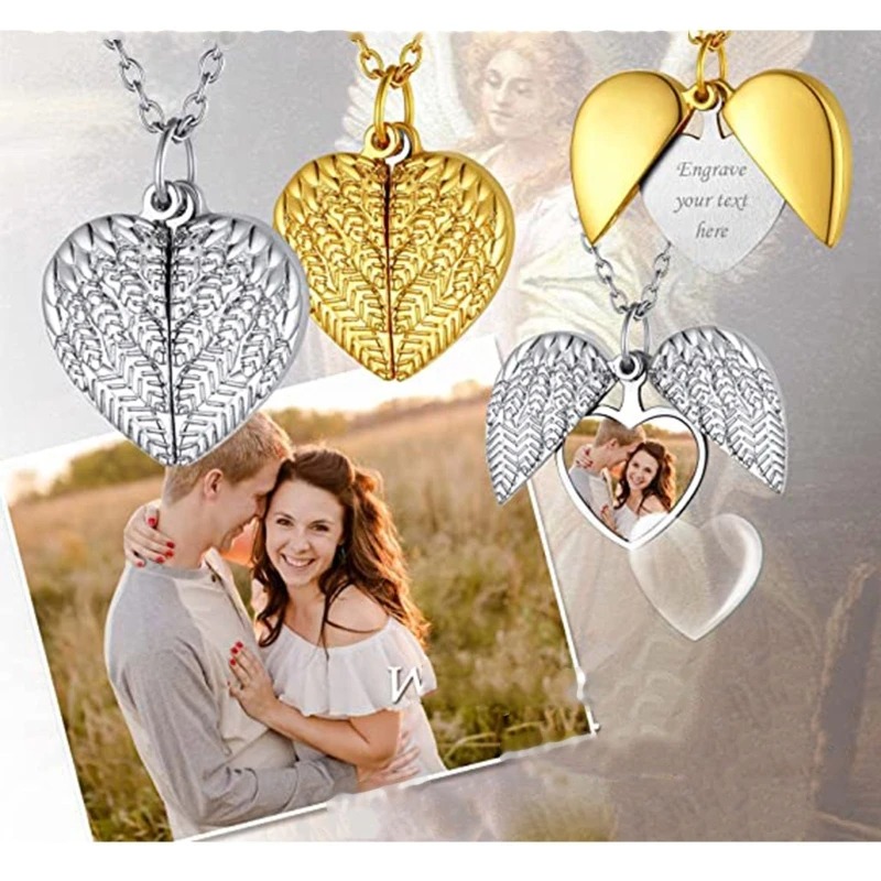 Collier médaillon en forme de  - Heart Locket Necklace Photo avis et prix