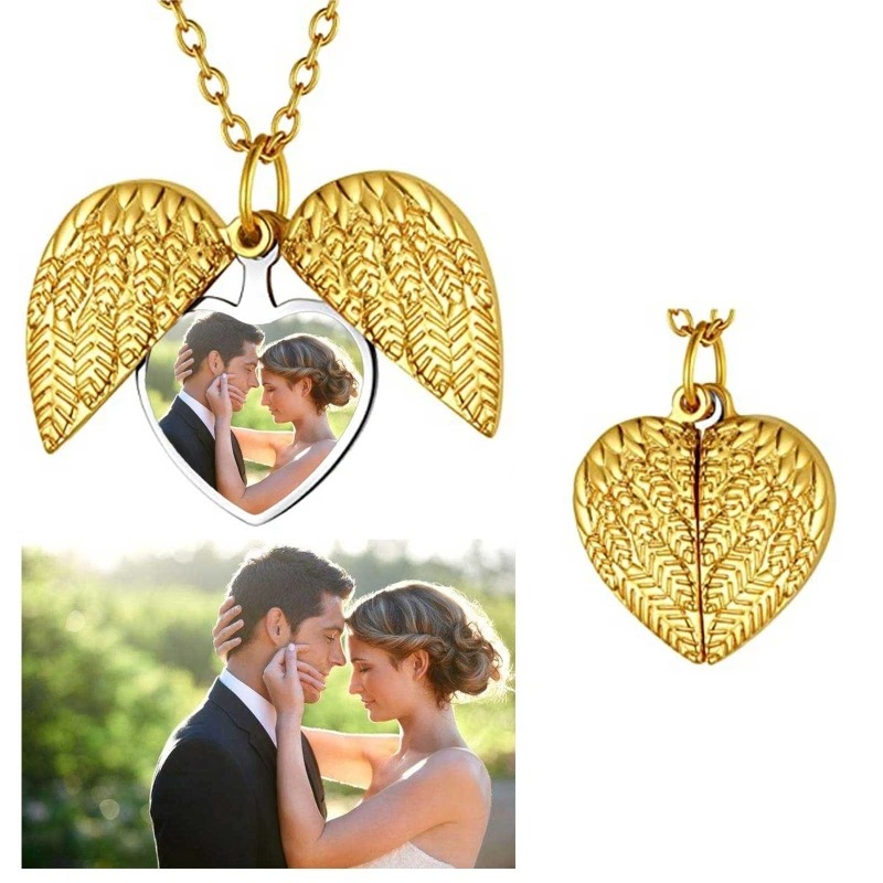 Collier médaillon en forme de  - Heart Locket Necklace Photo avis et prix