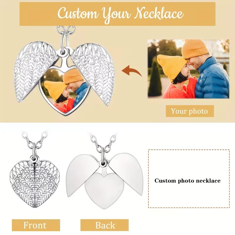 Collier médaillon en forme de  - Heart Locket Necklace Photo avis et prix