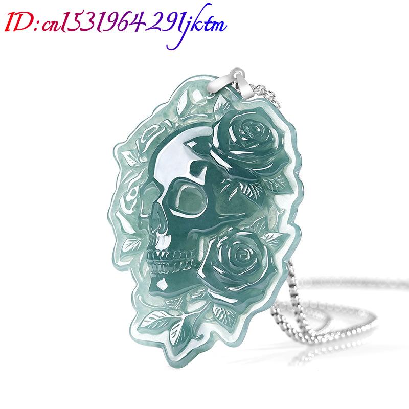 Collier Pendentif Crâne en Jad - Necklaces avis et prix