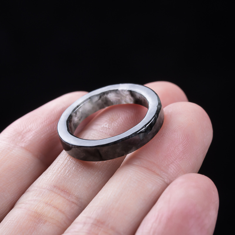 Bague en jadéite noire de Birm - Rings avis et prix
